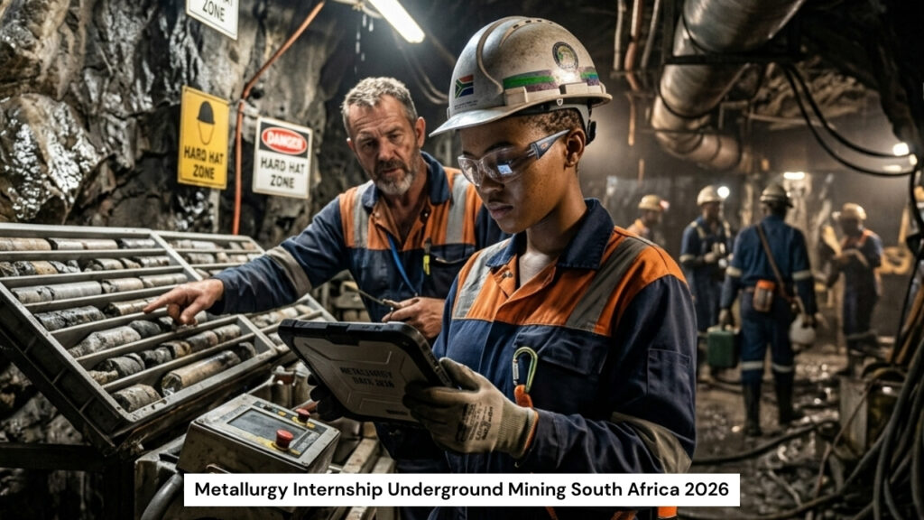 Metallurgy Internship Underground Mining South Africa 2026
