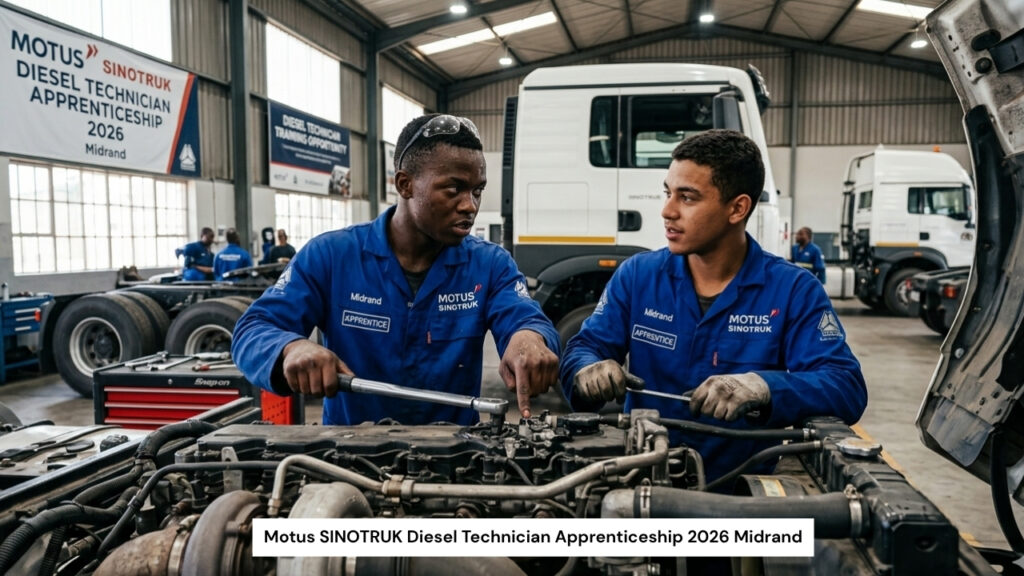 Motus SINOTRUK Diesel Technician Apprenticeship 2026 Midrand