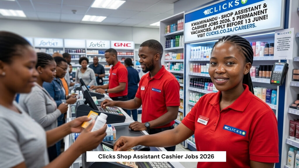 Clicks Shop Assistant Cashier Jobs 2026