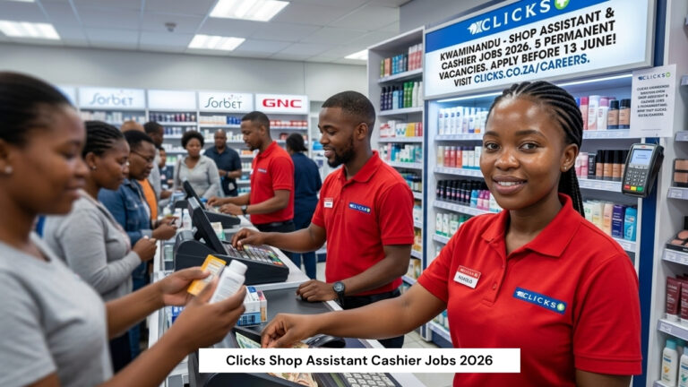 Clicks Shop Assistant Cashier Jobs 2026