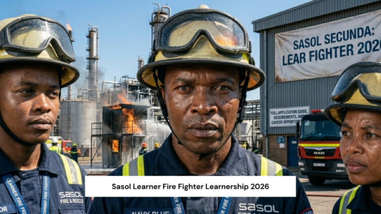 Sasol Learner Fire Fighter Learnership 2026