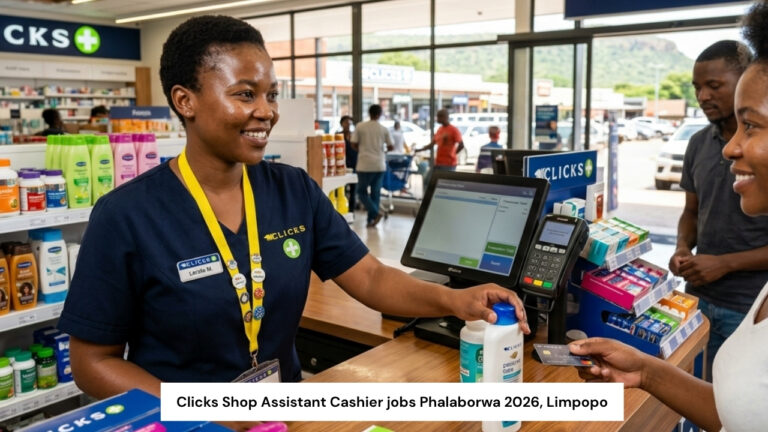 Clicks Shop Assistant Cashier jobs Phalaborwa 2026