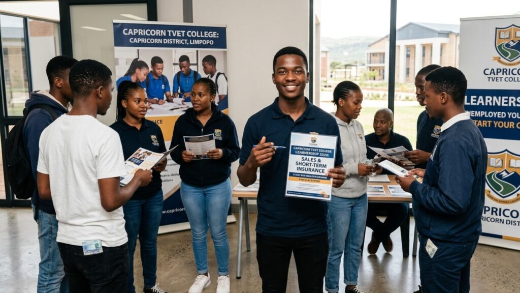 Capricorn TVET College Learnership 2026 Sales and Short-Term Insurance